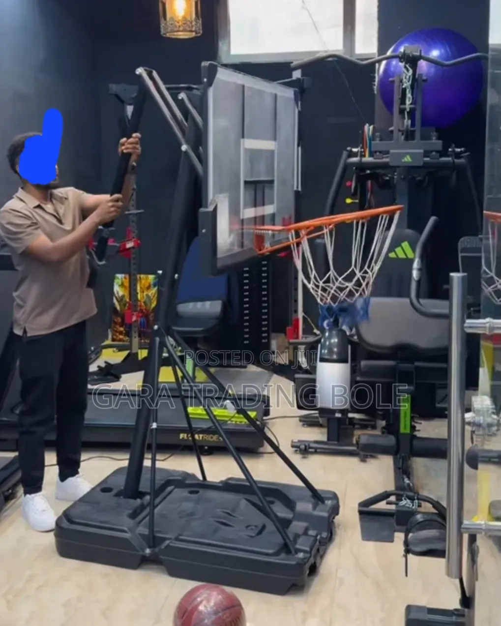 Professional-Style Basketball Hoop Stand for Training