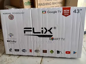 Flix TV 43" Smart Google TV 4K UHD New 2026