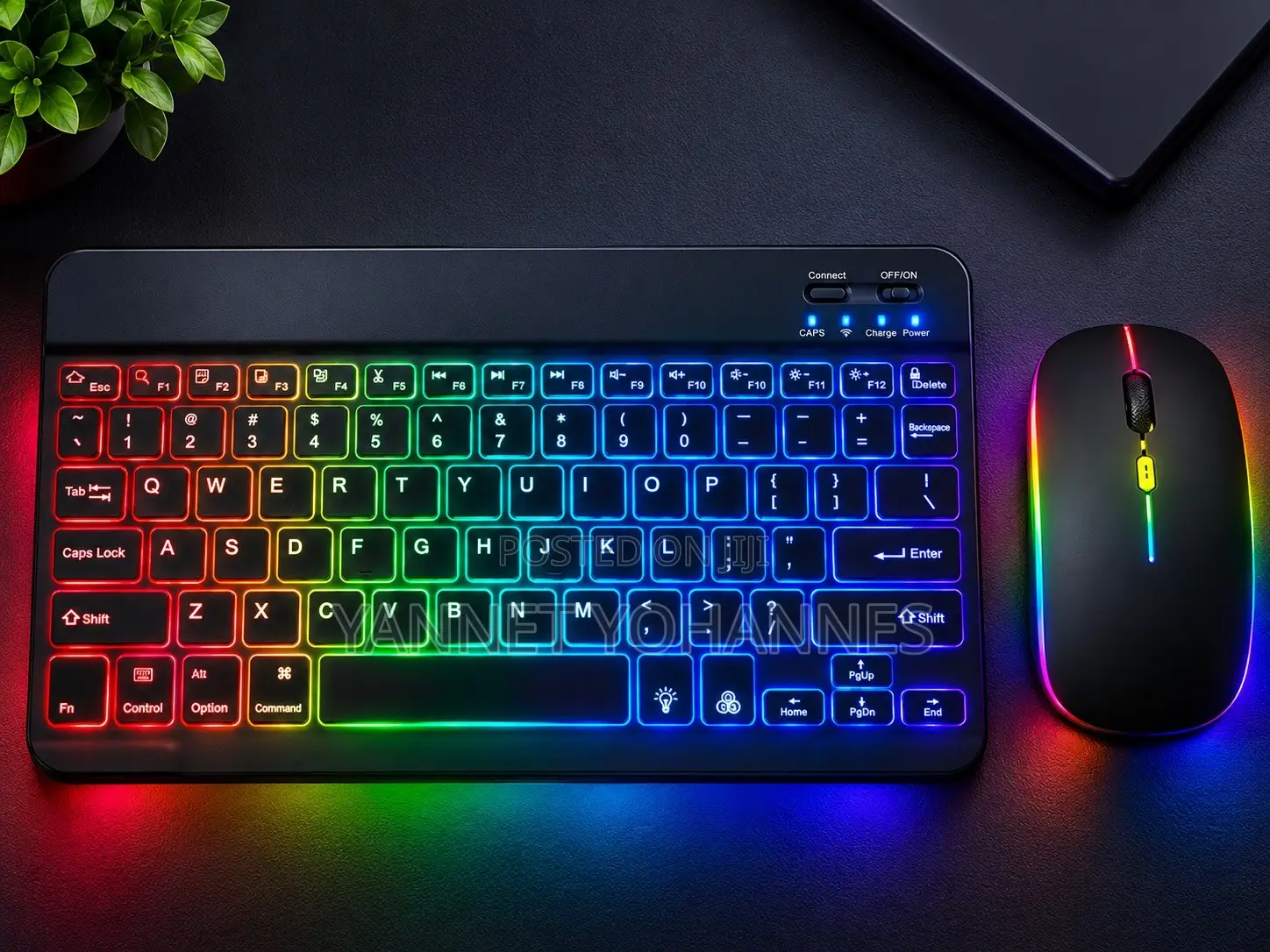 RGB Backlit Wireless Keyboard and Mouse Combo
