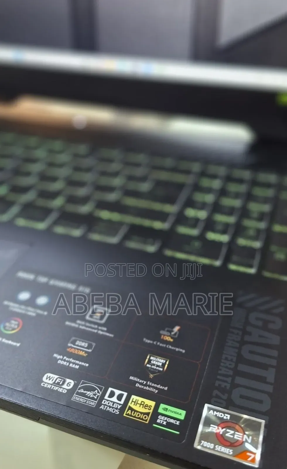 New Laptop Asus TUF Gaming A15 16GB AMD Ryzen 7 SSD 512GB