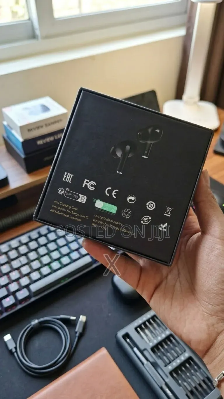 Smart Touch Screen Wireless Earbuds (ANC/ENC)