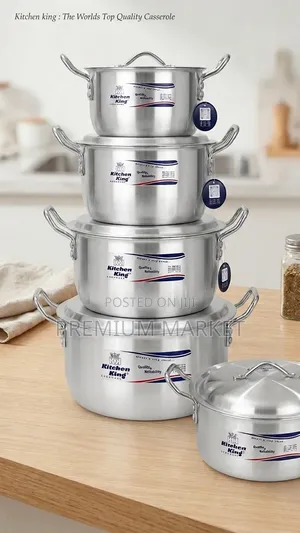 Kitchen King Casserole Multi Size Set ኦሪጅናል ኪችን ኪንግ ድስት(20cm-30cm)