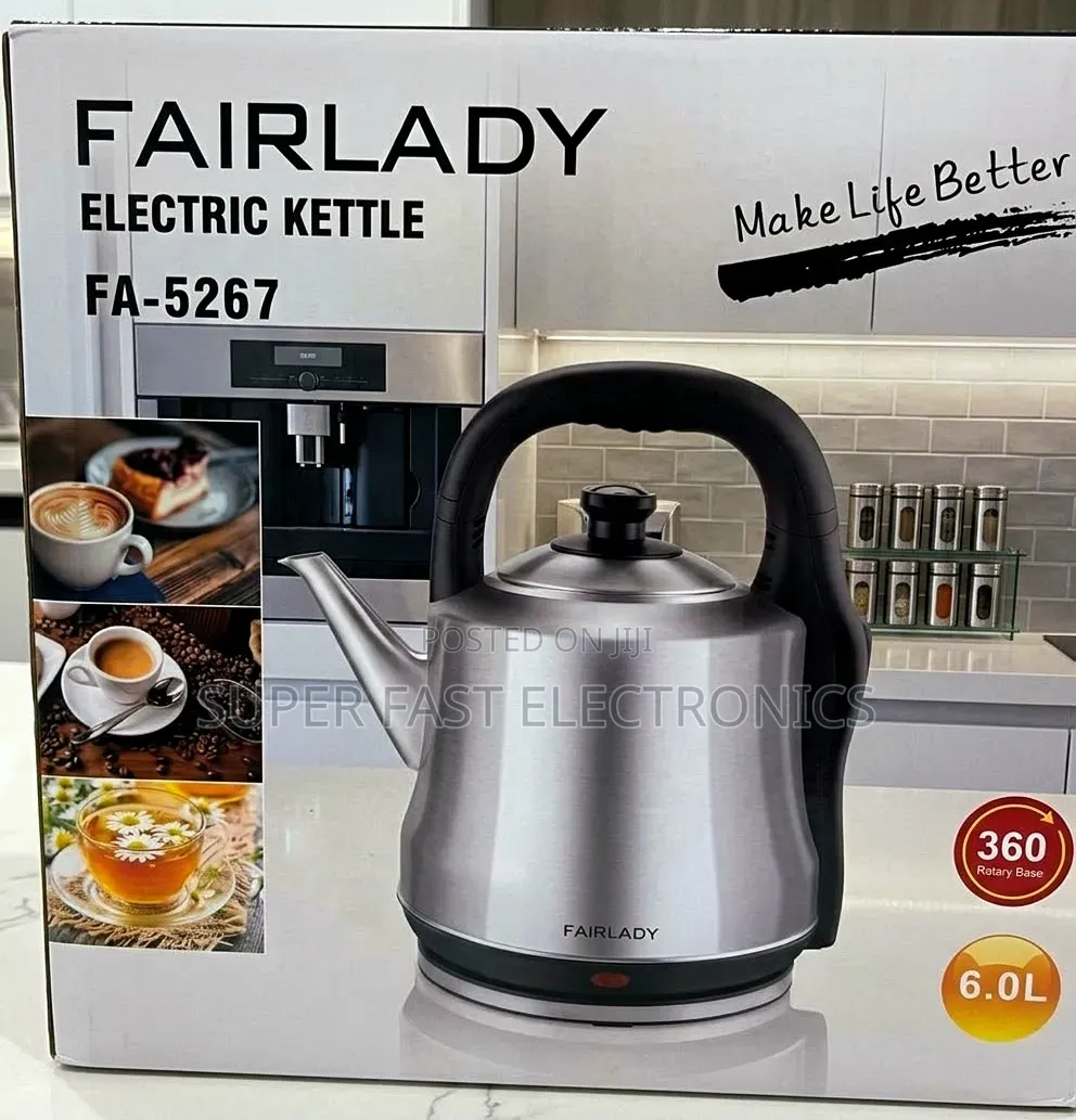 FAIRLADY Electric Kettle Boiler 6.0L – Large-Capacity Stainless Steel