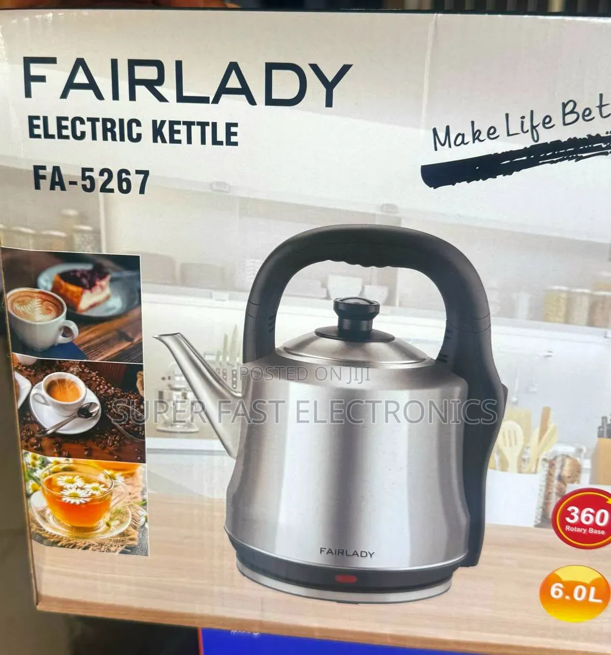 FAIRLADY Electric Kettle Boiler 6.0L – Large-Capacity Stainless Steel