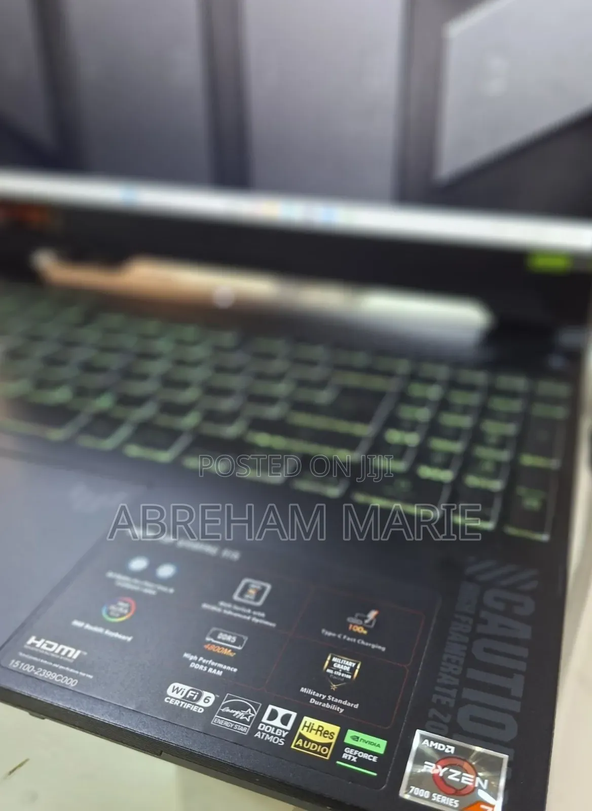 New Laptop Asus TUF Gaming A15 16GB AMD Ryzen 7 SSD 512GB
