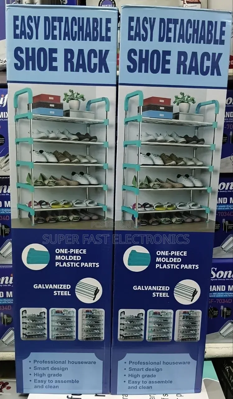 Shoe Rack – Multi-Layer Shoe Organizer With Galvanized Steel Pipes
