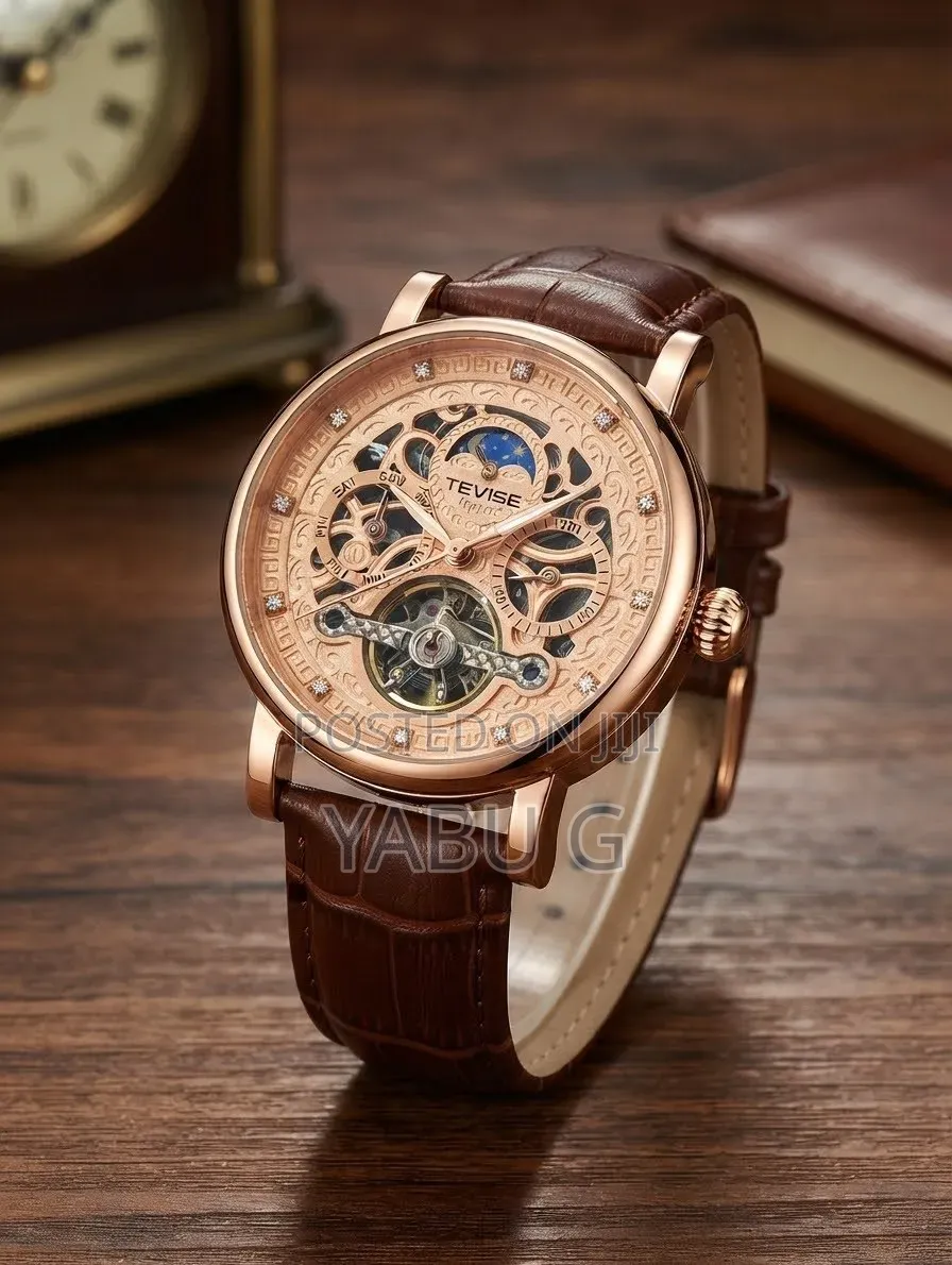 Tevise Automatic Mechanical Skeleton Watch (Model Tevise Oscar