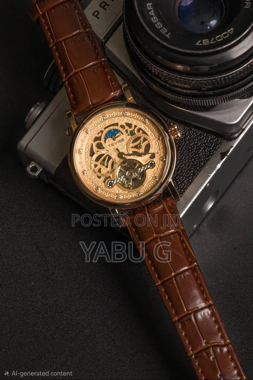 Tevise Automatic Mechanical Skeleton Watch (Model Tevise Oscar