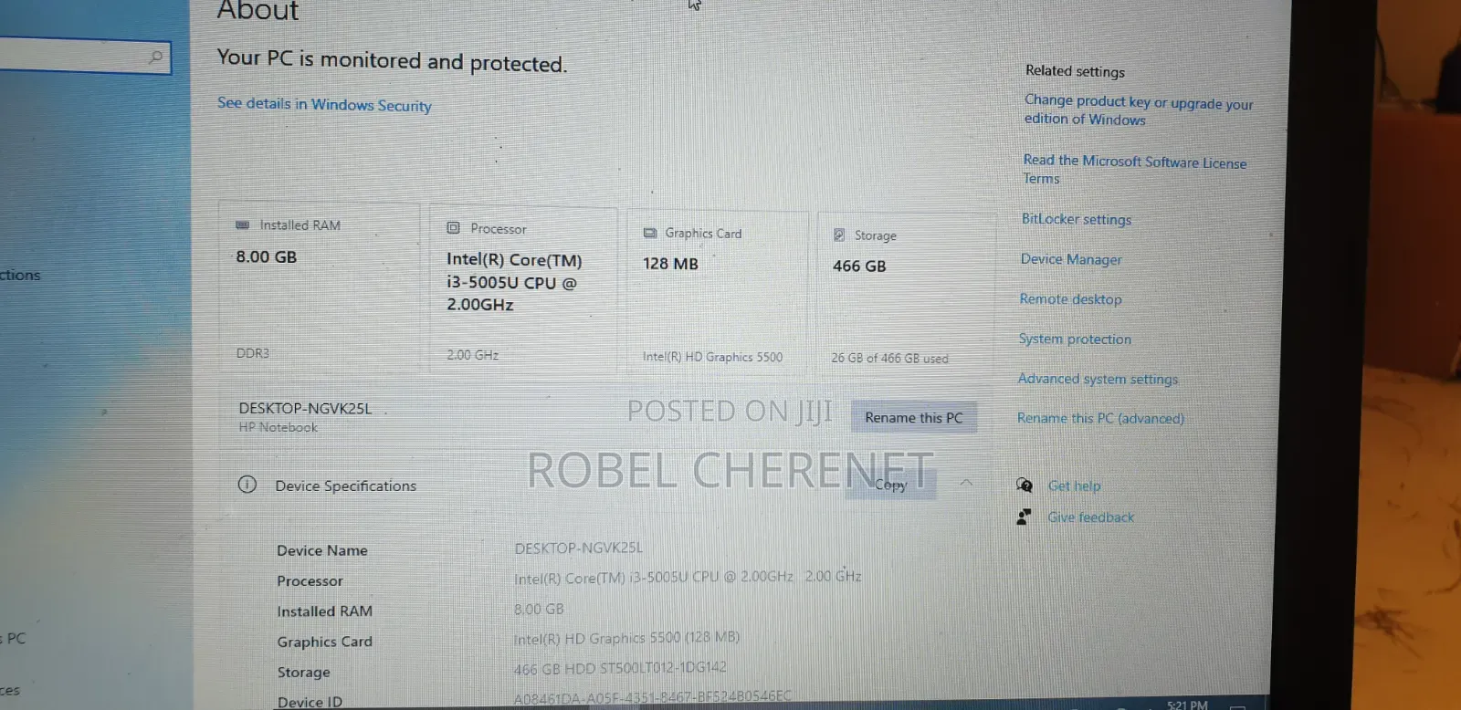 Laptop HP Stream Notebook 8GB Intel Core i3 HDD 500GB