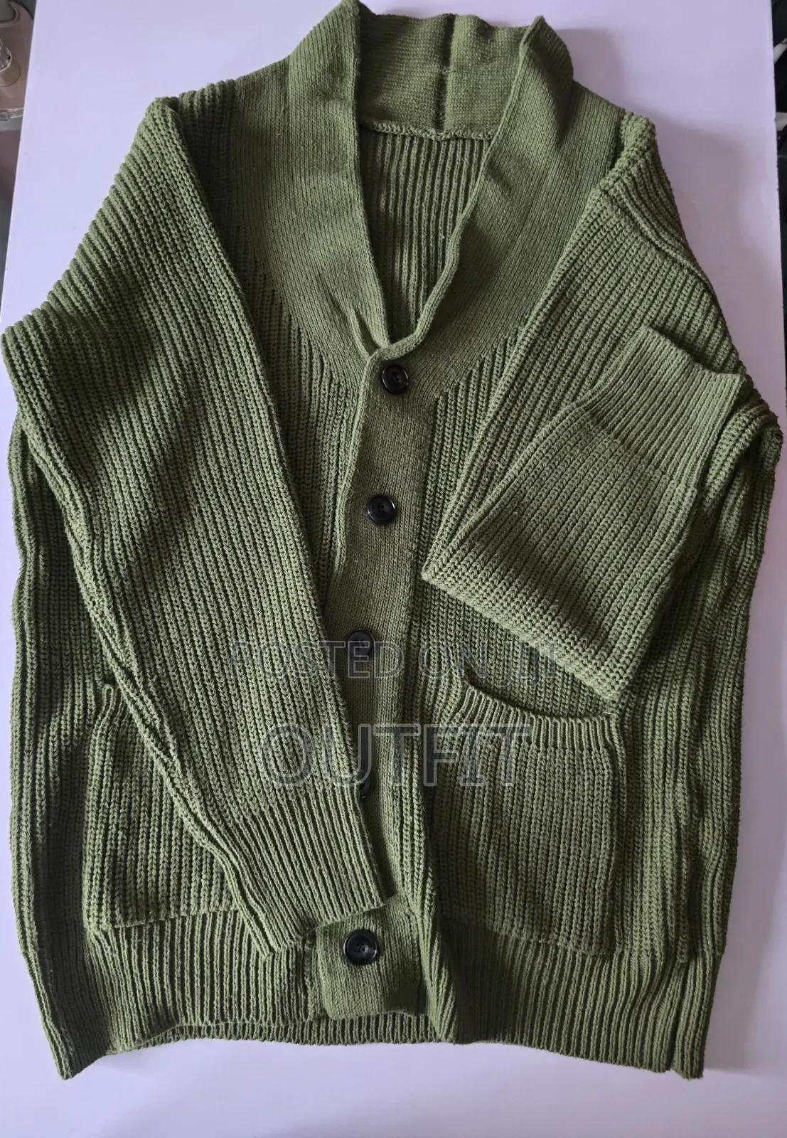 Chunky Knit Shawl Collar Cardigan