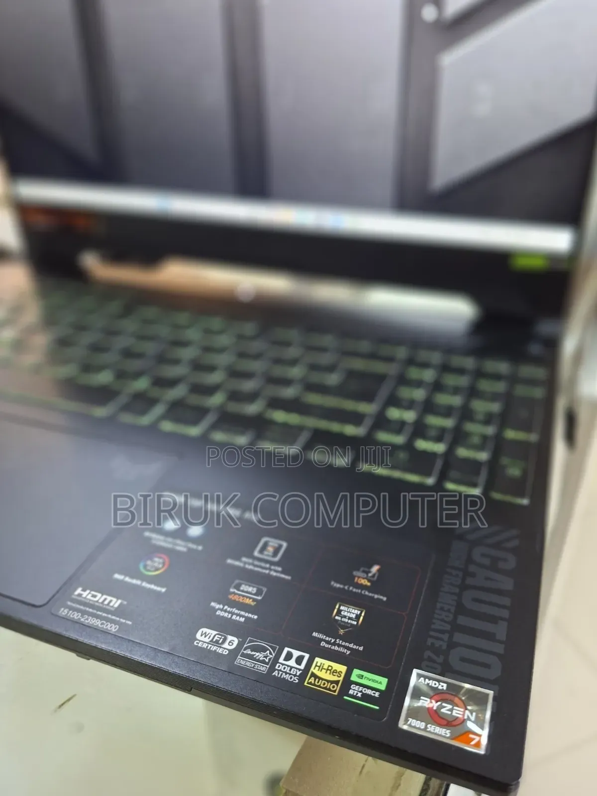 New Laptop Asus TUF Gaming A15 16GB AMD Ryzen 7 SSD 512GB
