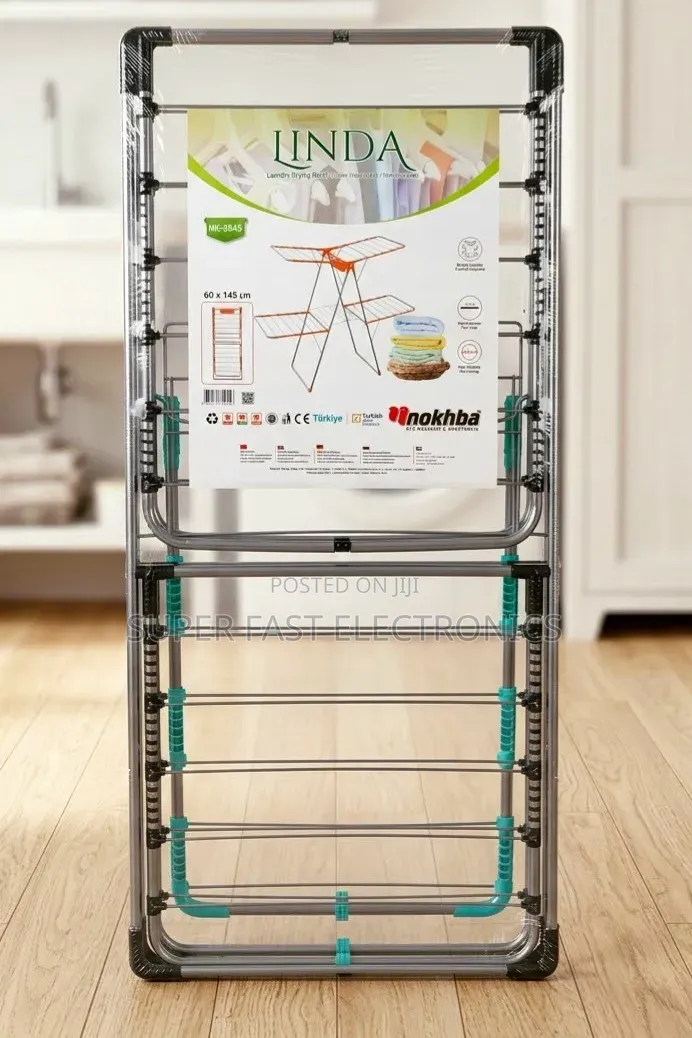 Laundry Drying Rack – 60 × 145 Cm Linda NK-0545 Heavy-Duty Foldable