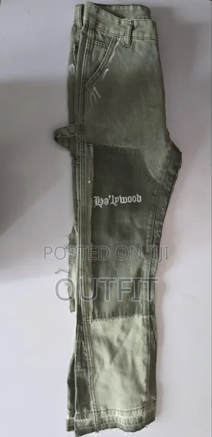 Hollywood Hideout Graphic Patchwork Pants