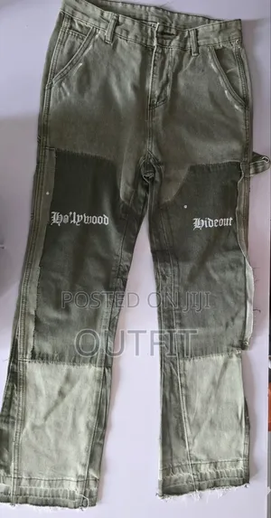 Hollywood Hideout Graphic Patchwork Pants