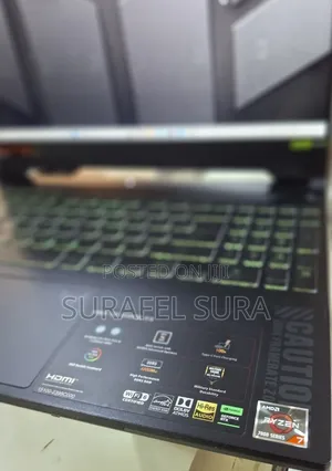 New Laptop Asus TUF Gaming A15 16GB AMD Ryzen 7 SSD 512GB