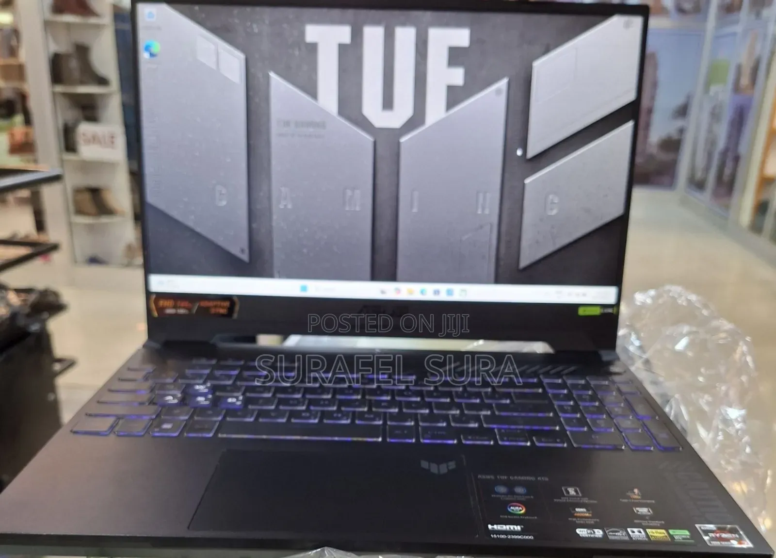 New Laptop Asus TUF Gaming A15 16GB AMD Ryzen 7 SSD 512GB