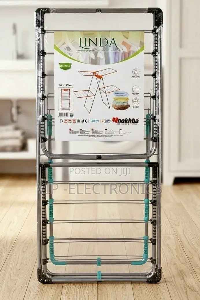 Laundry Drying Clothe Rack LINDA 2-Tier Folding (60 X 145 Cm)