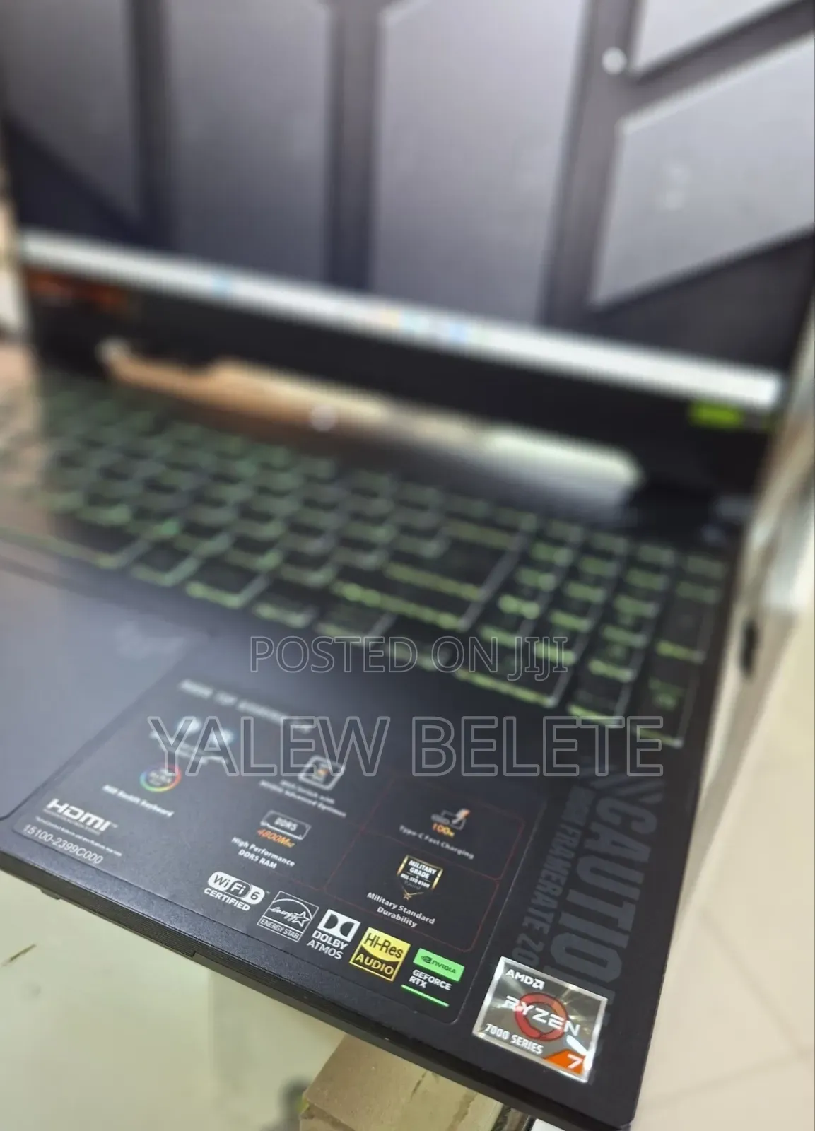 New Laptop Asus TUF Gaming A15 16GB AMD Ryzen 7 SSD 512GB