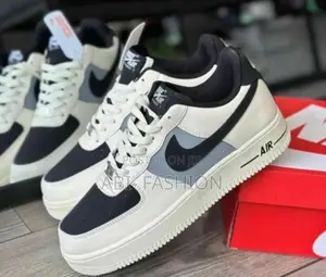 Nike Air Force 1 '07 Shadow Black/Beige Sneakers – New Arrival