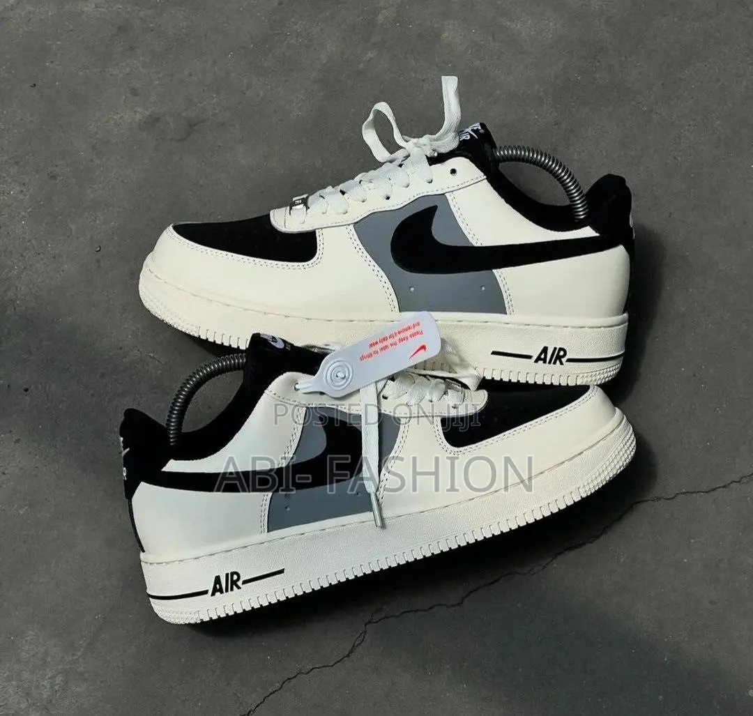 Nike Air Force 1 '07 Shadow Black/Beige Sneakers – New Arrival