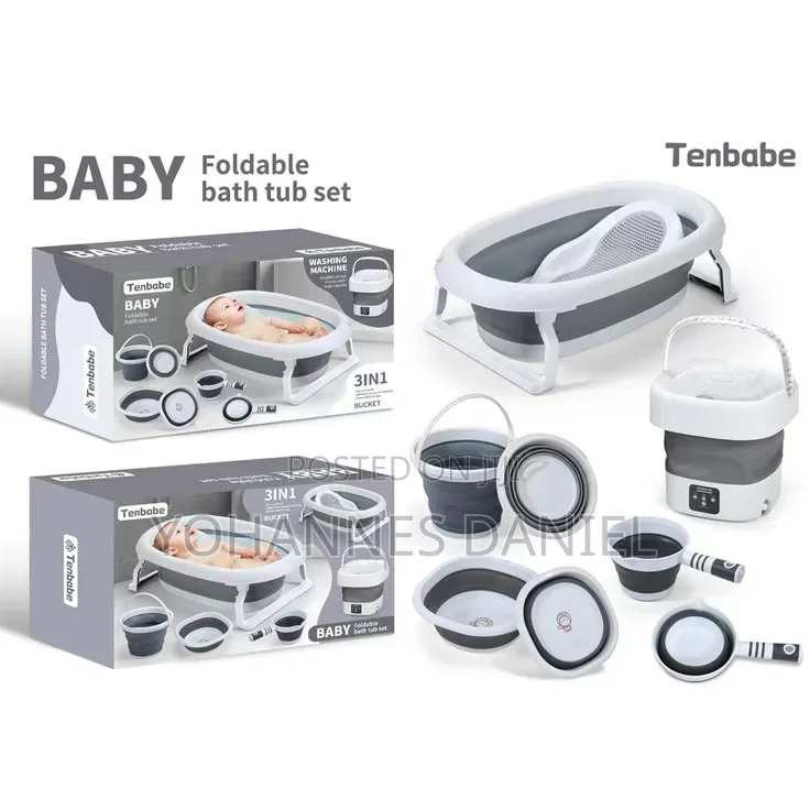 4 in 1 Foldable Baby Bathing Set