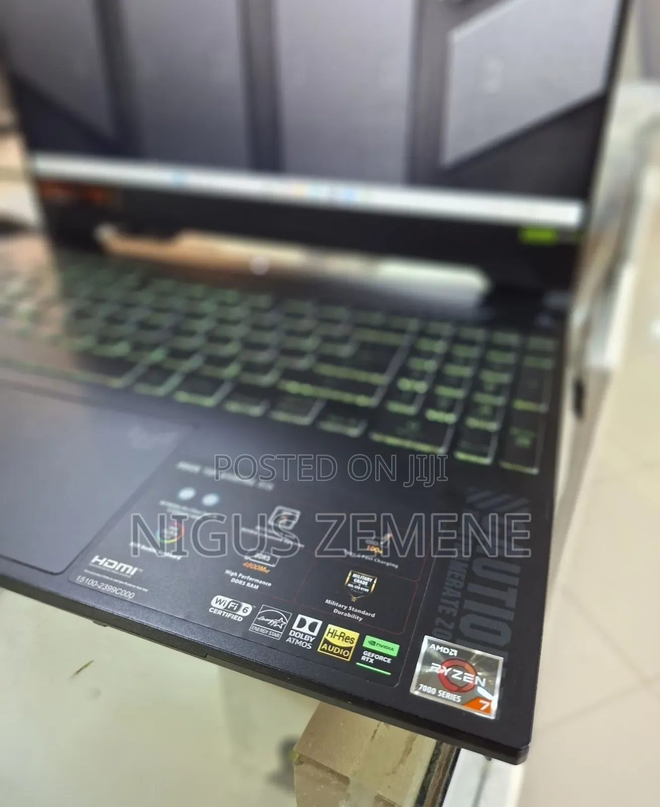 New Laptop Asus TUF Gaming A15 16GB AMD Ryzen 7 SSD 512GB