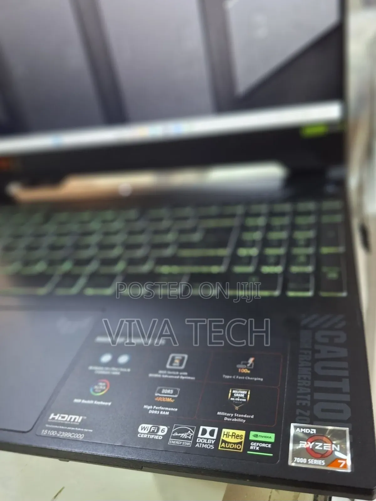 New Laptop Asus TUF Gaming A15 16GB AMD Ryzen 7 SSD 512GB
