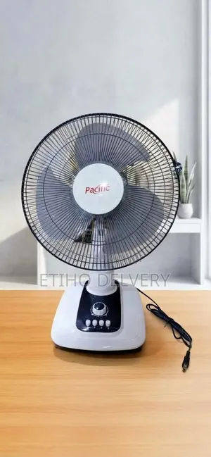 The Selected Item Is a Pacific 16-Inch Table Fan (5-Speed Control Mode
