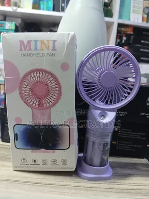 Mini Handheld Fan With Water Spray Mister 3-in-1 Cooling