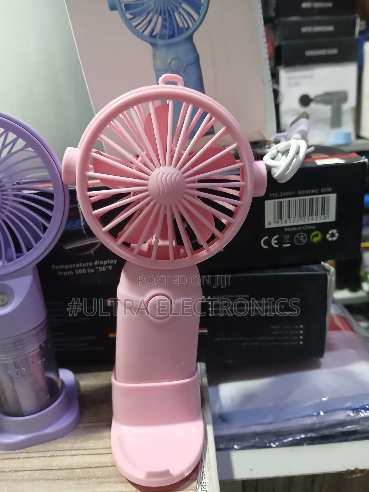 Mini Handheld Fan – 2-in-1 Portable • Rechargeable • Convenient