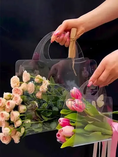 Transparent Flower Bag