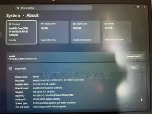 Laptop HP EliteBook 830 G7 32GB Intel Core i7 SSD 512GB