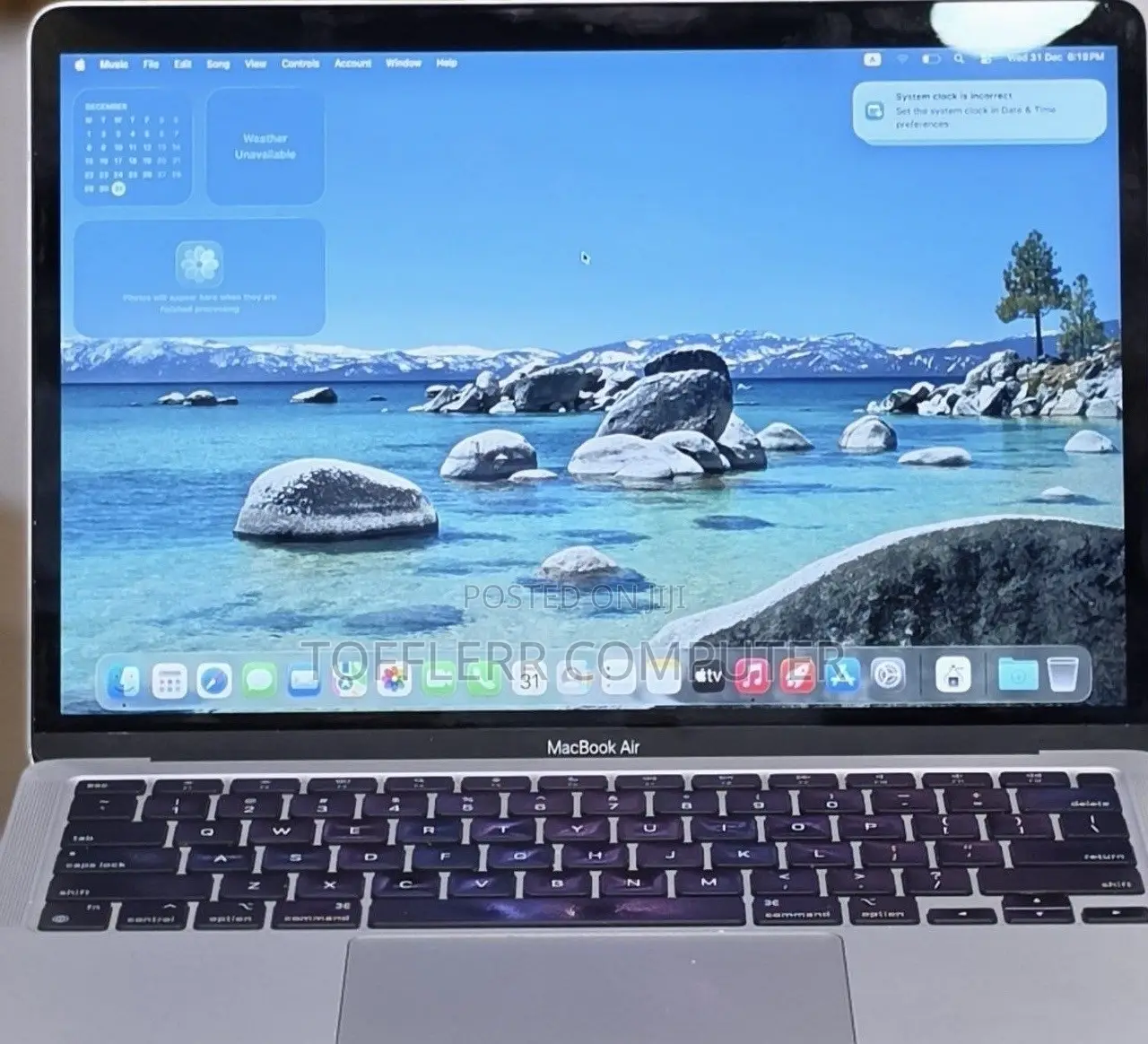 New Laptop Apple MacBook Air 2020 M1 8GB Apple M1 SSD 512GB