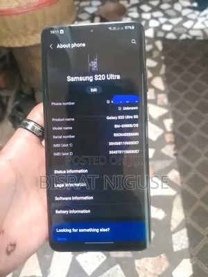 Samsung Galaxy S20 Ultra 5G 128 GB Black