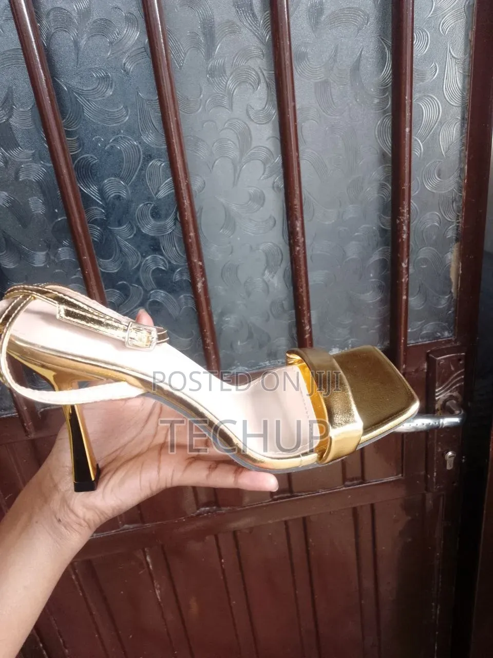 Golden Heel Shoes