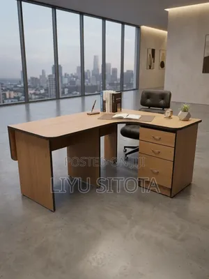Moderate L-Shape Office Table