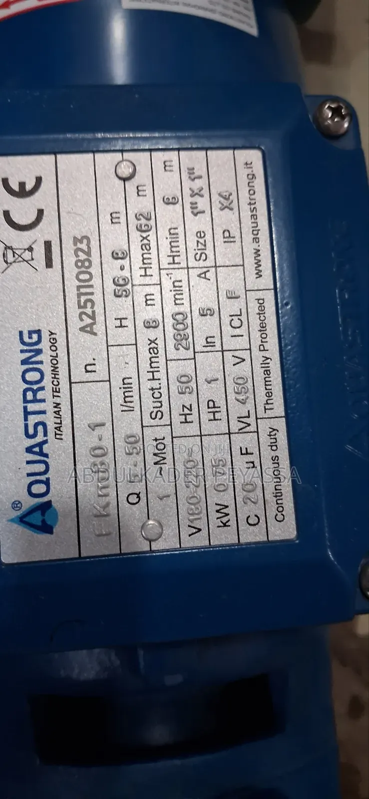 Aquastrong Jet Water Pump 2hp Italy Technology