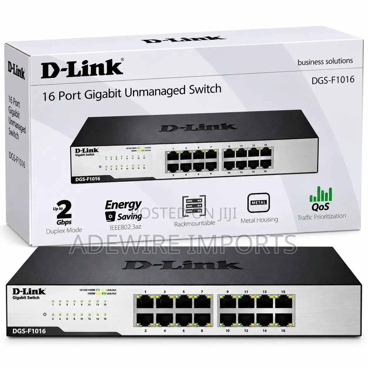 D-Link DGS-F1016 16-Port Giga Bit Unmanaged Network Switch