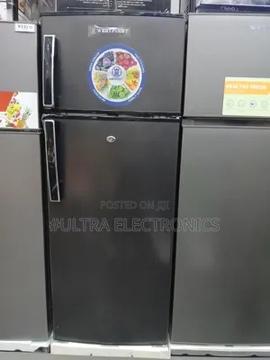 Westpoint Double-Door Refrigerator – Black Elegant Design