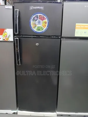 Westpoint Double-Door Refrigerator – Black Elegant Design