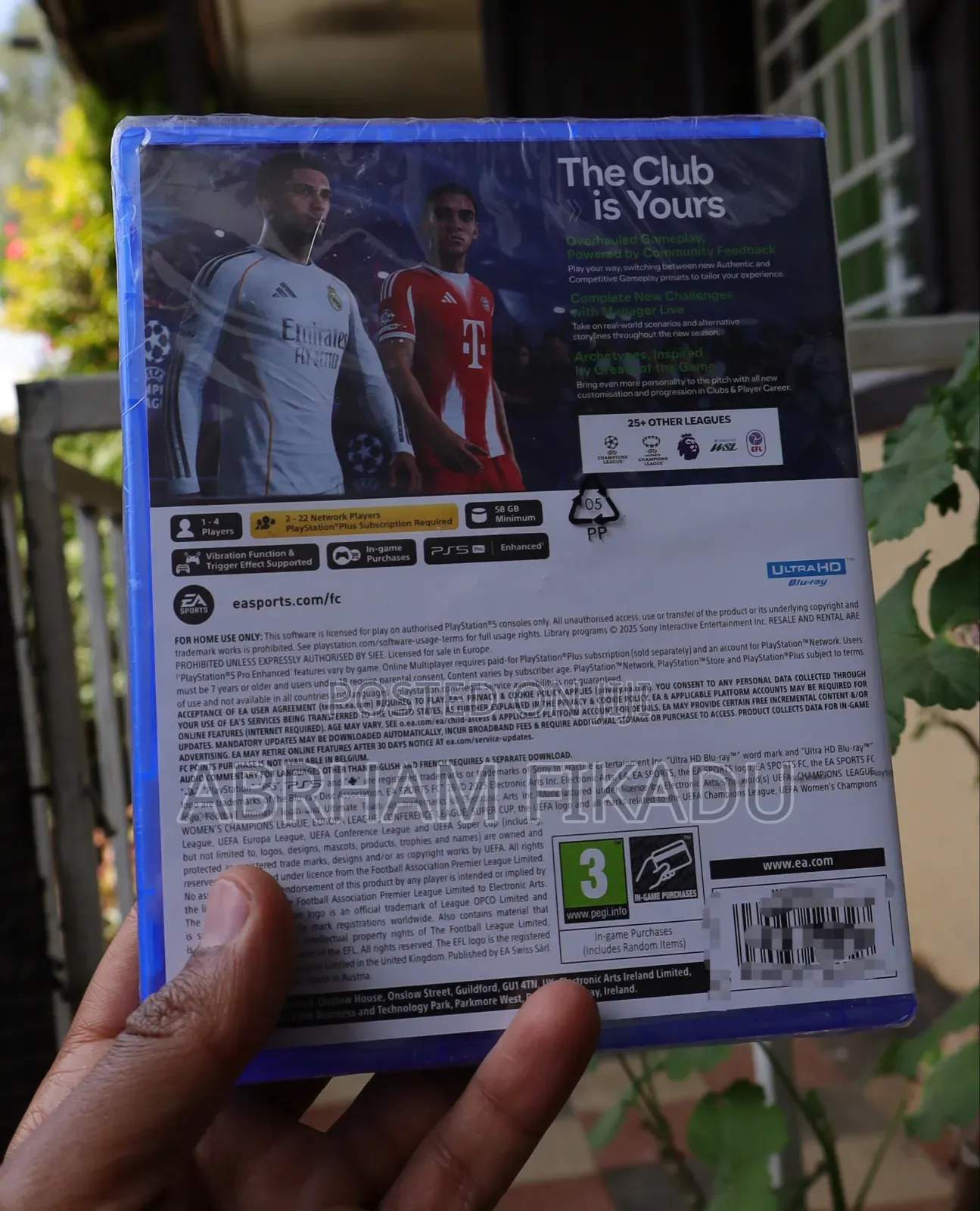 Ps5 FC26 2026 CD Game