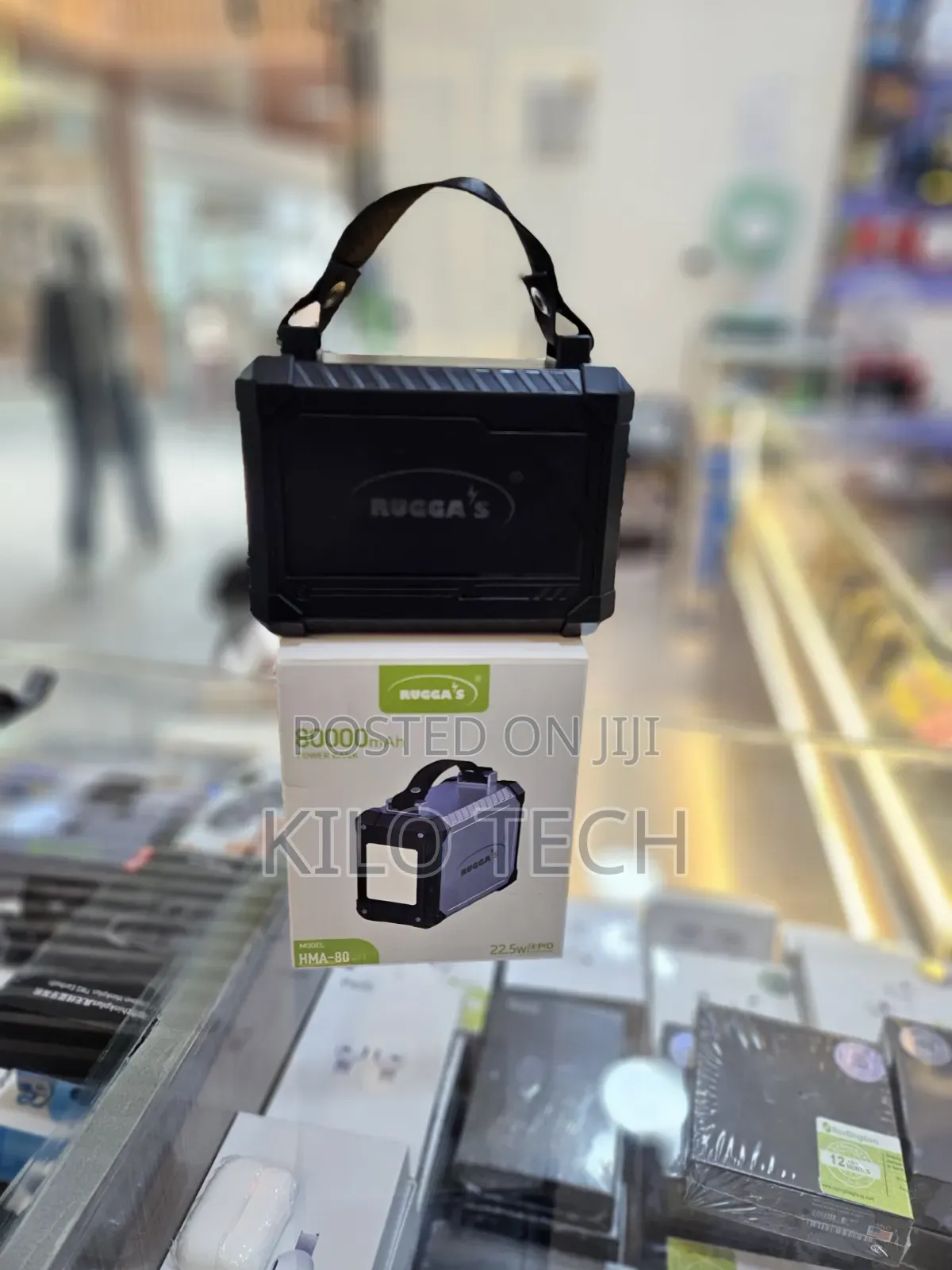 ​Rugga's HMA-80 80,000mAh 22.5W Rugged Power Bank With LED Light