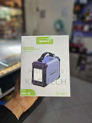 ​Rugga's HMA-80 80,000mAh 22.5W Rugged Power Bank With LED Light