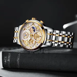 OLEVS Watch Men Stainless Steel Watches Luxury Diamond