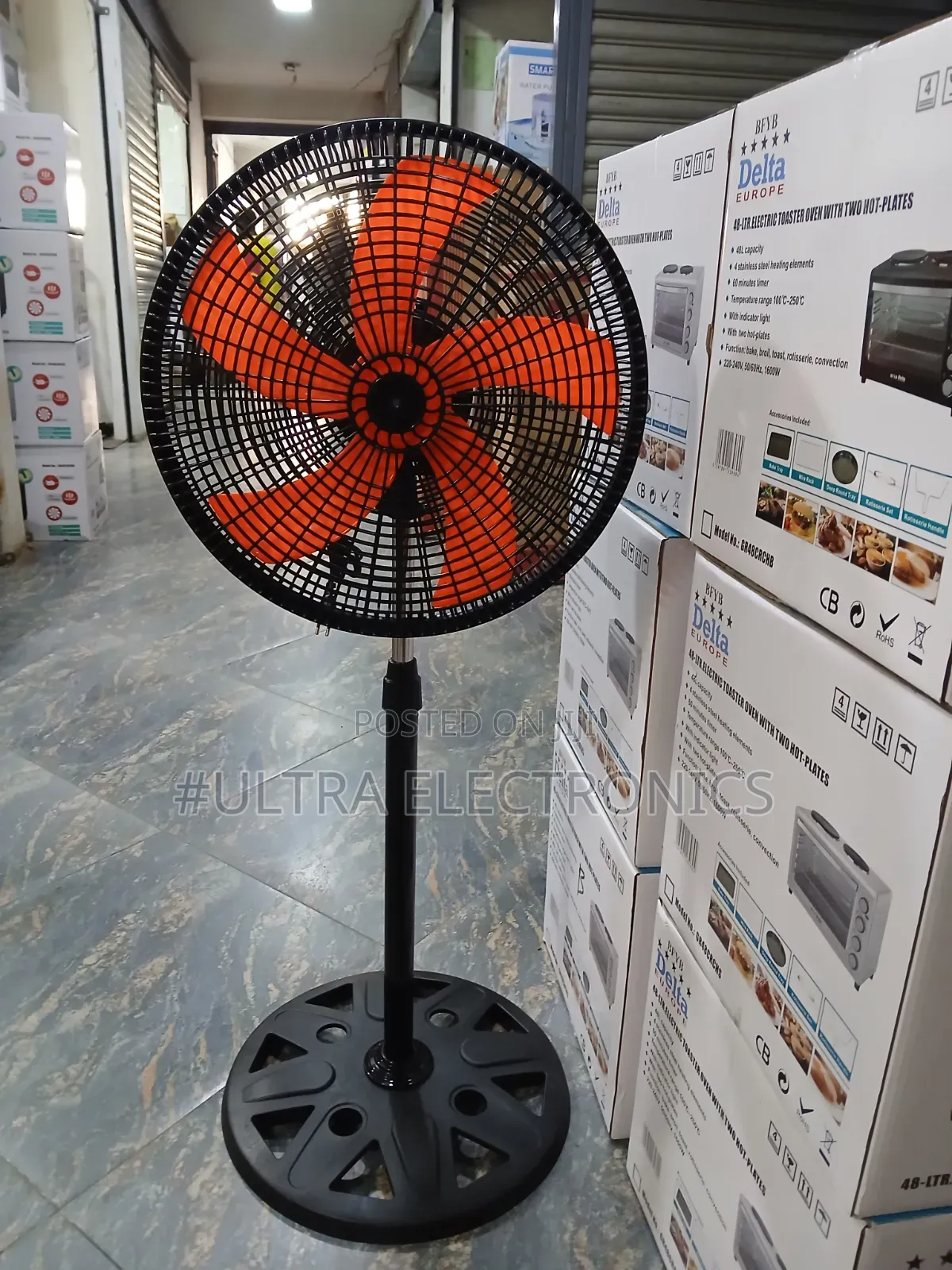 Industrial Standing Fan – Heavy Duty Powerful Airflow • Durable