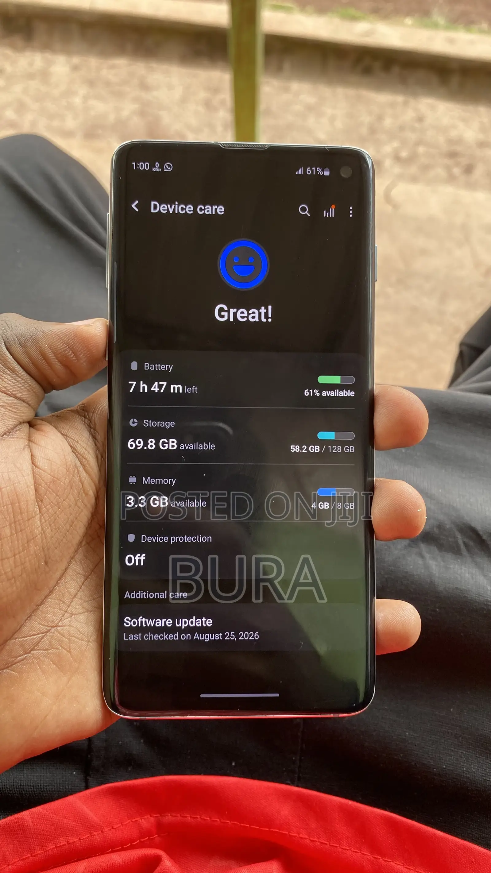 Samsung Galaxy S10 128 GB Blue