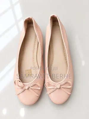 Beige/Nude Flat Ballet Shoes for Women