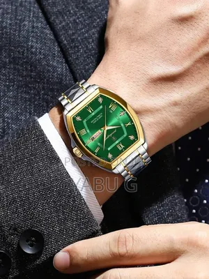 Poedagar Luxury Watch Features a Tonneau-Shaped Case With a Blue,gold,
