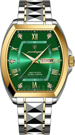 Poedagar Men's Stainless Steel Chronograph Quartz Watch