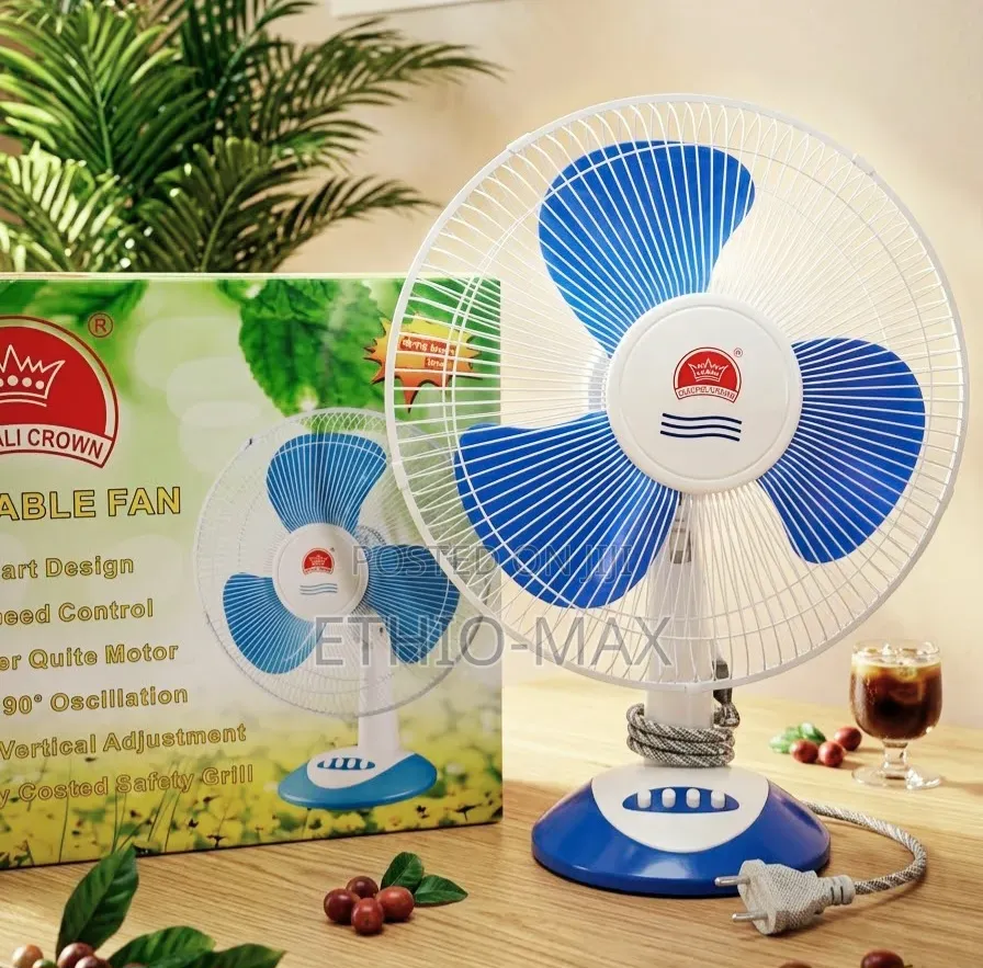 CHANGLI CROWN 16" DESK & TABLE FAN – Fresh Air, Everyday Comfort!